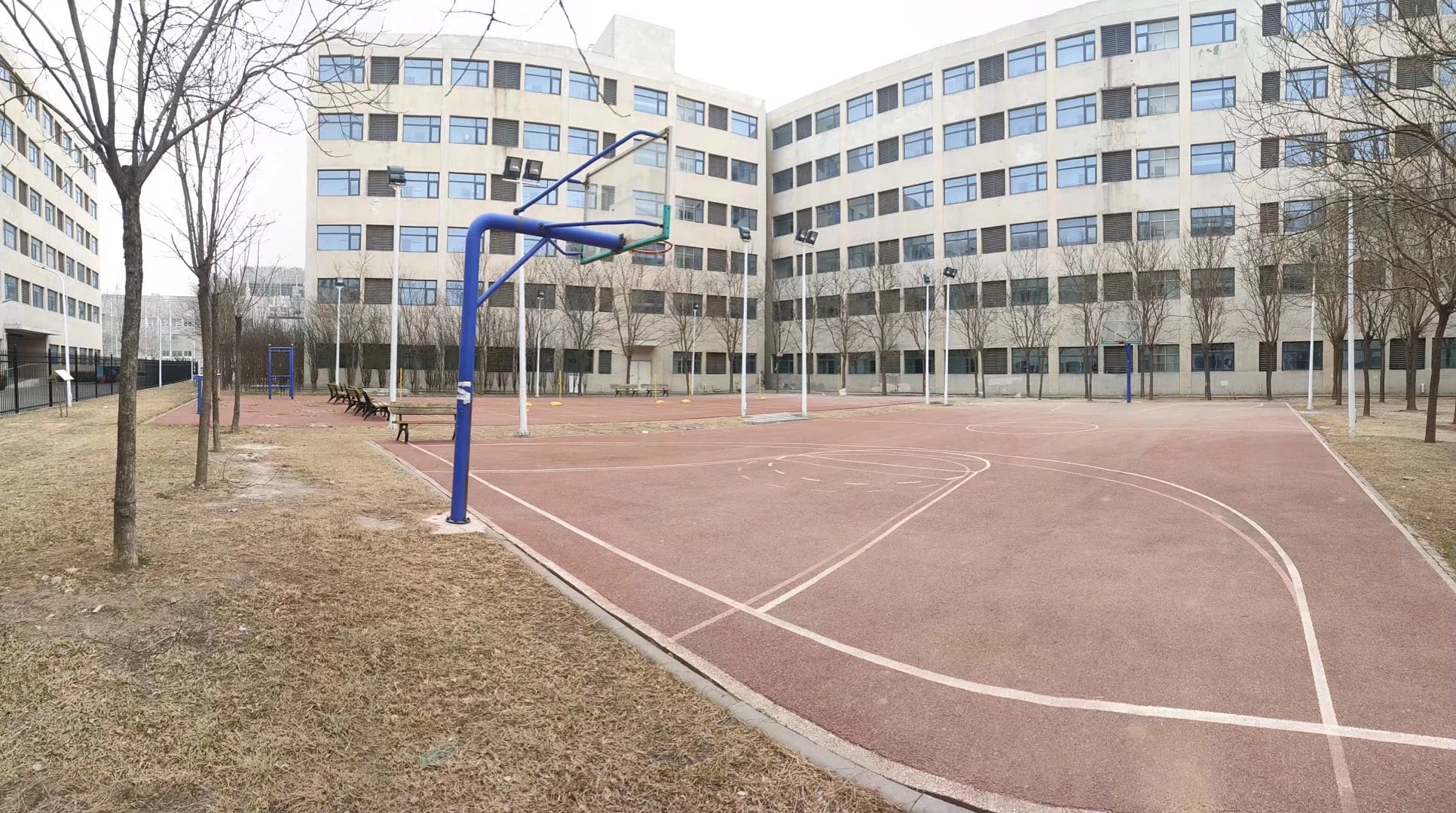 卓越兴考研全日制校区园区外景篮球场